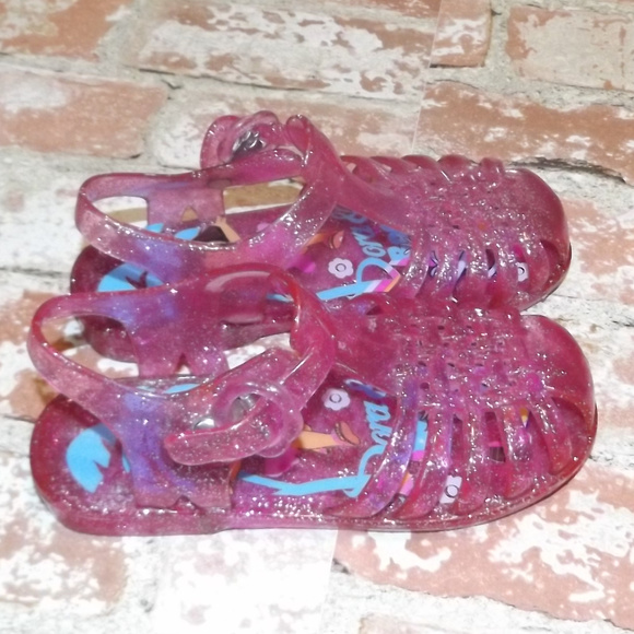Pink Sparkle Dora Jelly Shoes - Picture 2 of 3